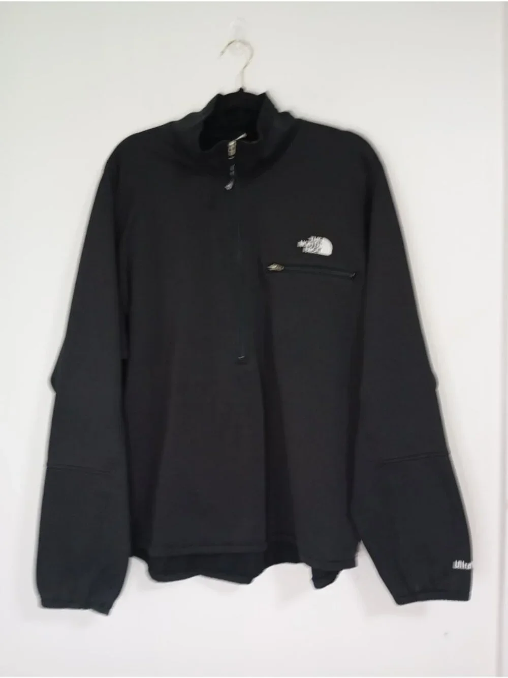 The North Face Mens XXL Black UltraWick Half-Zip Pullover Fleece Jacket
